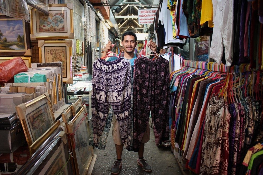 "The pants with less elephants or more elephants?"